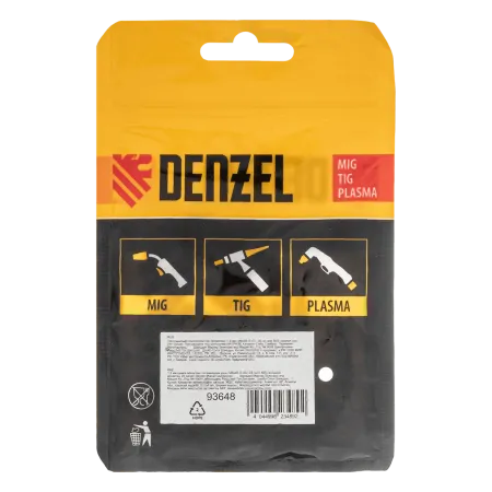 Токосъемный наконечник под проволоку DENZEL 1,2 мм, М6х28, E-CU, 20 шт для MIG горелки тип 24