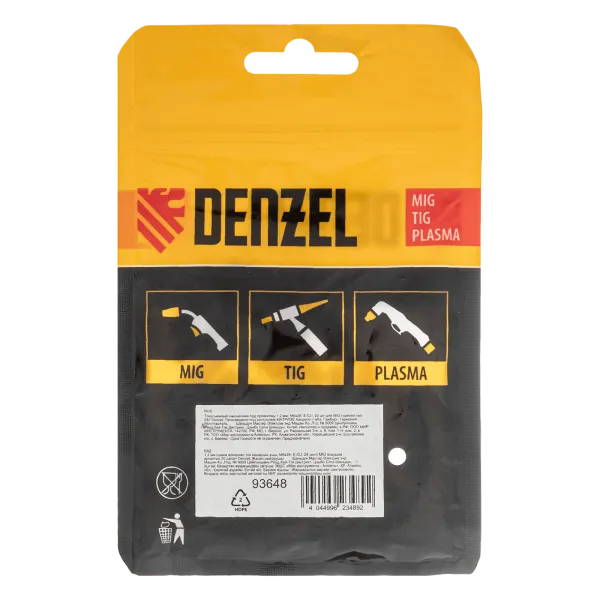 Токосъемный наконечник под проволоку DENZEL 1,2 мм, М6х28, E-CU, 20 шт для MIG горелки тип 24