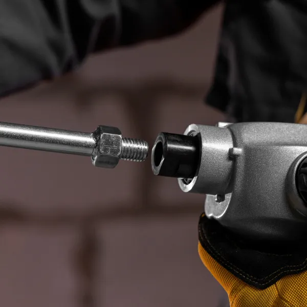 Миксер строительный DENZEL EM-1-1220, 1220 Вт, 0-480/0-800 об/мин