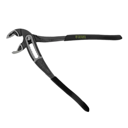 Клещи переставные DENZEL обливные рукоятки, 180 мм
