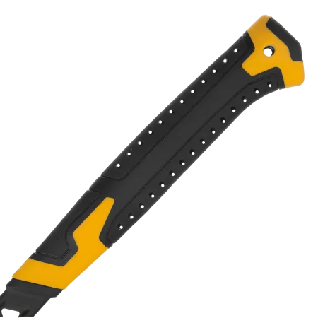 Молоток-гвоздодер DENZEL 450 г, цельнокованый,боек с магнитом, двухкомп. обрезин. рук-ка