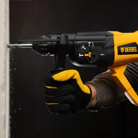 Перфоратор электрический DENZEL RH-1050-26, SDS-plus, 1050 Вт, 3.2 Дж, 3 плюс 1 режим
