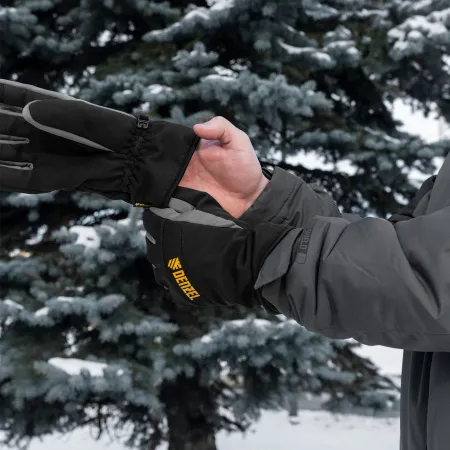 Перчатки универсальные DENZEL, двойные, работа с сенсорным экраном, размер 9