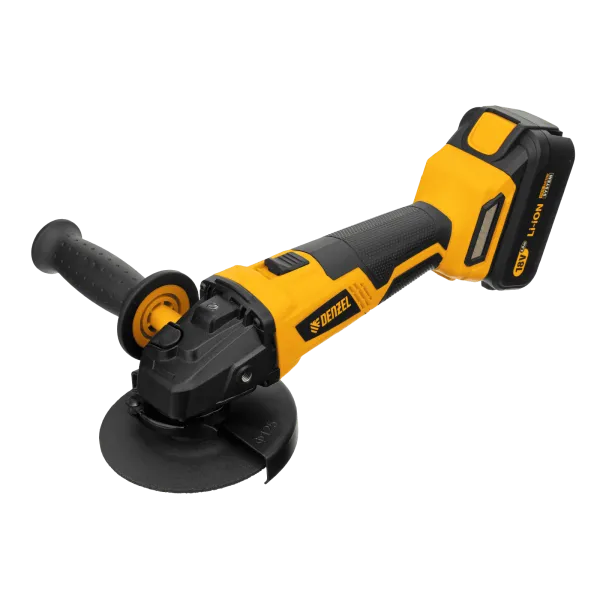 Машина углошлифовальная аккумуляторная бесщеточная DENZEL BLG-IB-18-125-4, Li-ion, 18 В