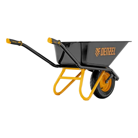 Тачка строительная DENZEL усиленная объем 120 л, 220 кг, колесо 16х4.00-8