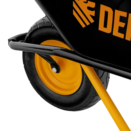 Тачка строительная DENZEL усиленная объем 120 л, 220 кг, колесо 16х4.00-8