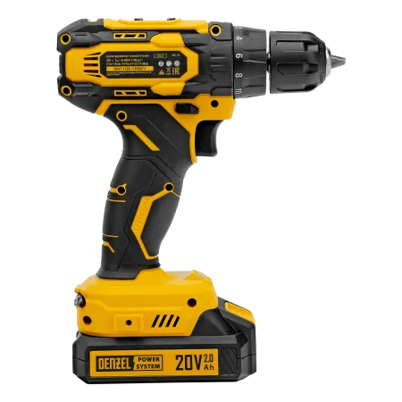 Дрель-шуруповерт аккумуляторная DENZEL CDQ-20, Li-Ion, 20 В