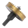 Коронка по металлу DENZEL 724120, 63 мм, HSS, нитридтитановое покрытие