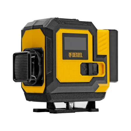 Лазерный уровень мультипризменный DENZEL DLV-360-3C, 30 м, зеленый луч, Li-Ion 2,4 Aч, кейс