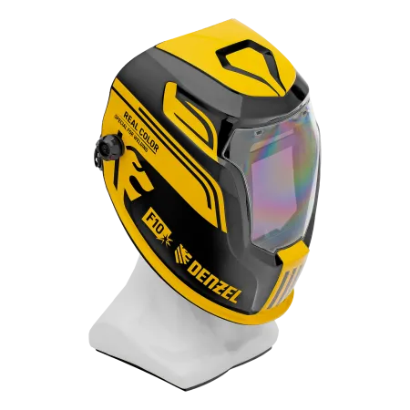 Щиток защитный лицевой DENZEL (маска сварщика) F10, см. окно 100х96, Real Color, DIN 4-8/9-13