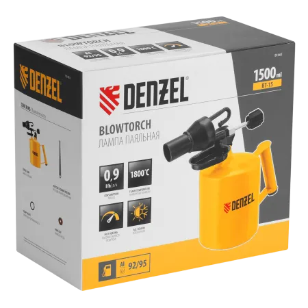 Лампа паяльная DENZEL ВТ-15, 1,5 л