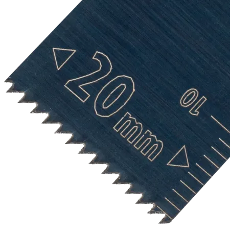 Насадка для МФИ DENZEL 782309 режущая пазовая прямая, HCS, по дереву, 20 х 1.4 мм