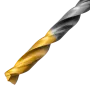 Сверло спиральное по металлу DENZEL 5,5 x 93 мм, Р6М5, Golden Tip, многогранная заточка
