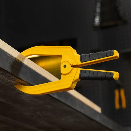 Струбцина клещеобразная DENZEL удлиненная 75 х 110 мм двухкомпонентные рукоятки