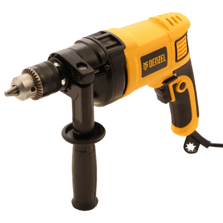 Ударная дрель DENZEL ID-850, 850 Вт, 0-3000 об/мин, 48000 уд/мин