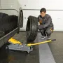 Домкрат гидравлический подкатной с фиксатором DENZEL 3 т, 190-532 мм, SUV