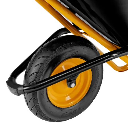 Тачка строительная DENZEL усиленная объем 120 л, 220 кг, колесо 16х4.00-8