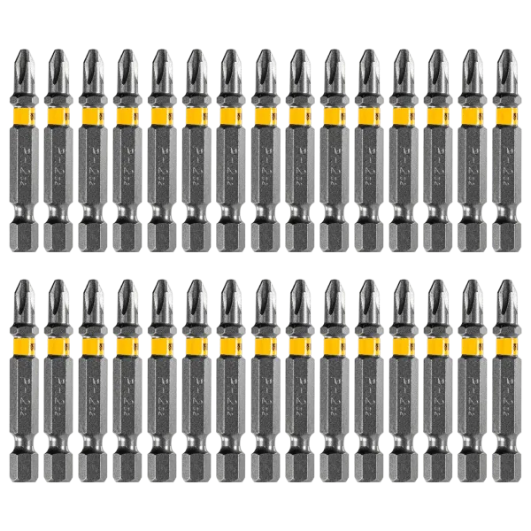 Бита DENZEL PH2х50, сталь S2, 30 шт., шестигранный профиль, пластиковая коробка, Е 6,3