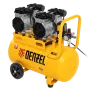 Компрессор безмасляный, малошумный DENZEL DLS 2200/50, 2200 Вт, 2x1100, 50 л, 380 л/мин