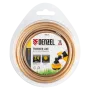 Леска для триммера DENZEL армированная алюминием круглая, 2,4мм х 15м, блистер ALUFLEX
