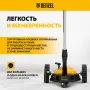 Портативная аккумуляторная газонокосилка DENZEL CLM-22, Li-ion, 20В, 220 мм