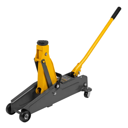 Домкрат гидравлический подкатной DENZEL 2 т, 135-385 мм