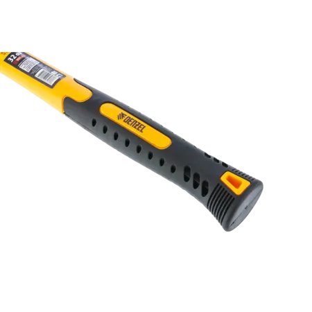 Киянка резиновая DENZEL 32 oz, черная резина, фибергласовая рукоятка