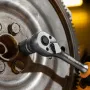 Ключ-трещотка DENZEL 3/8", 90 зубьев, с быстрым сбросом, CrV