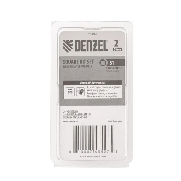 Набор бит DENZEL S1x50, 5 шт.