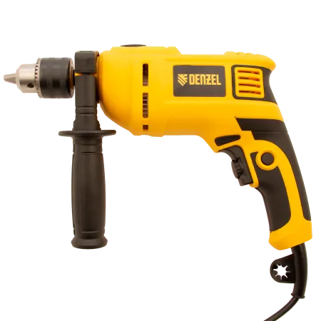 Ударная дрель DENZEL ID-650, 650 Вт, 0-3000 об/мин, 48000 уд/мин