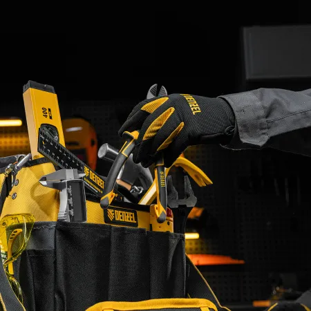 Переноска для инструмента DENZEL 260х240х300 мм, 22 кармана, наплечный ремень