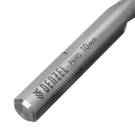 Набор сверл по металлу DENZEL, 1-10 мм, Р6М5-TiN, Golden Tip, 10 шт