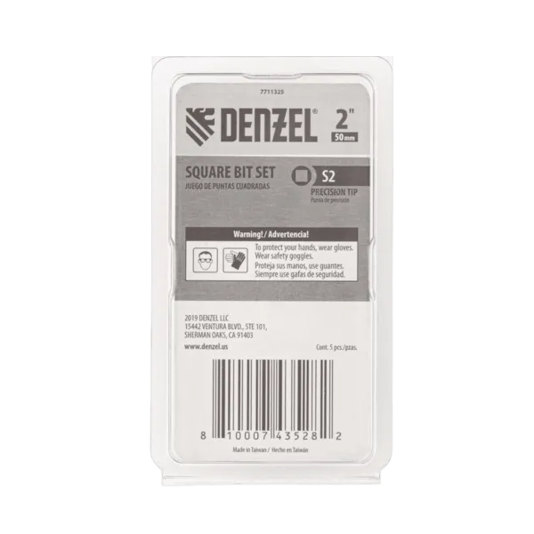 Набор бит DENZEL S2x50, 5 шт.