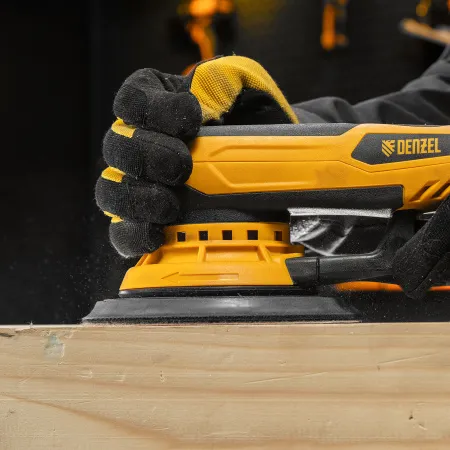 Машина шлифовальная орбитальная бесщет DENZEL OS-150-BL, 350 Вт, 4000-10000 об/мин