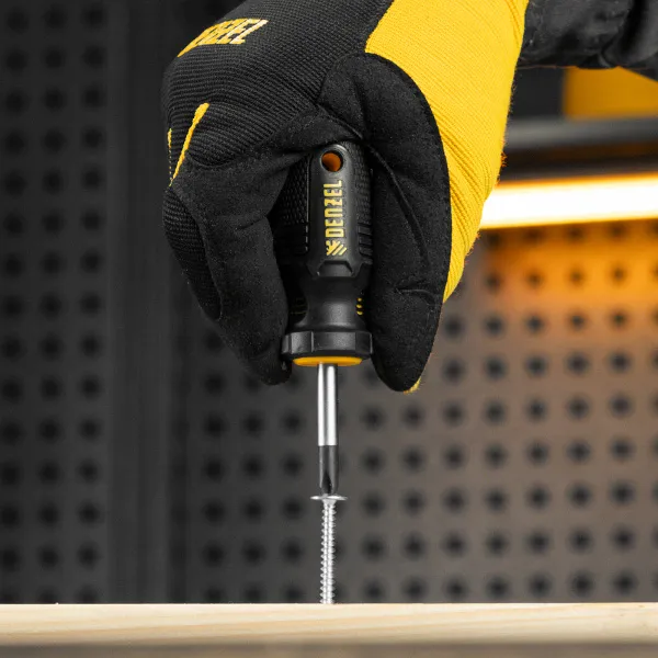 Отвертка DENZEL PH2х38 мм, S2, 3к рукоятка