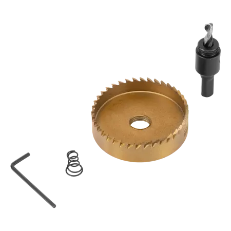 Коронка по металлу DENZEL 724122, 68 мм, HSS, нитридтитановое покрытие