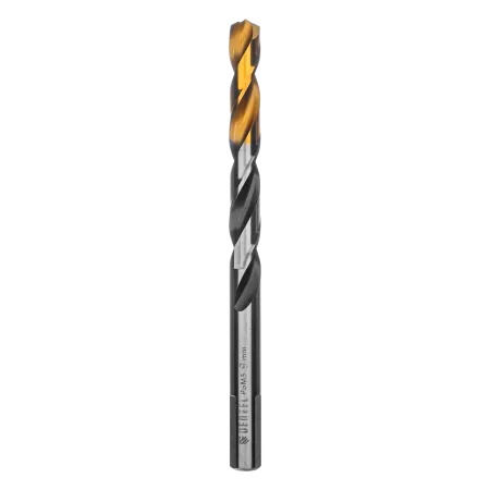 Сверло спиральное по металлу DENZEL 9 x 125 мм, Р6М5, Golden Tip, многогранная заточка