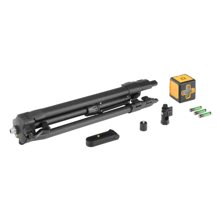 Лазерный уровень DENZEL DQB-T, 30 м, зеленый луч, батарейки, штатив