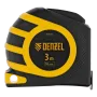 Рулетка DENZEL 3м x 16 мм, двухсторонний зацеп, нейлон, двуст. шкала, автоматич