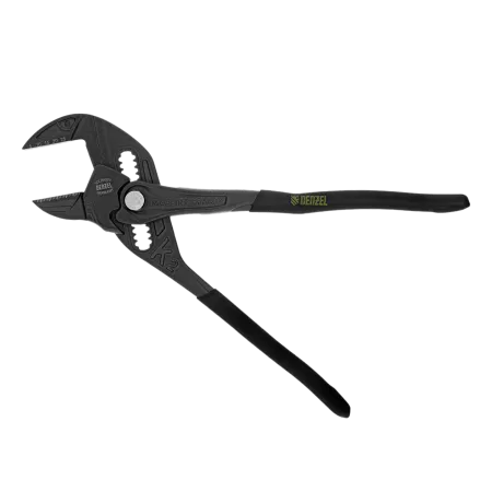 Клещи переставные DENZEL кнопочный механизм, обливные рукоятки, сантехнические, 250 мм