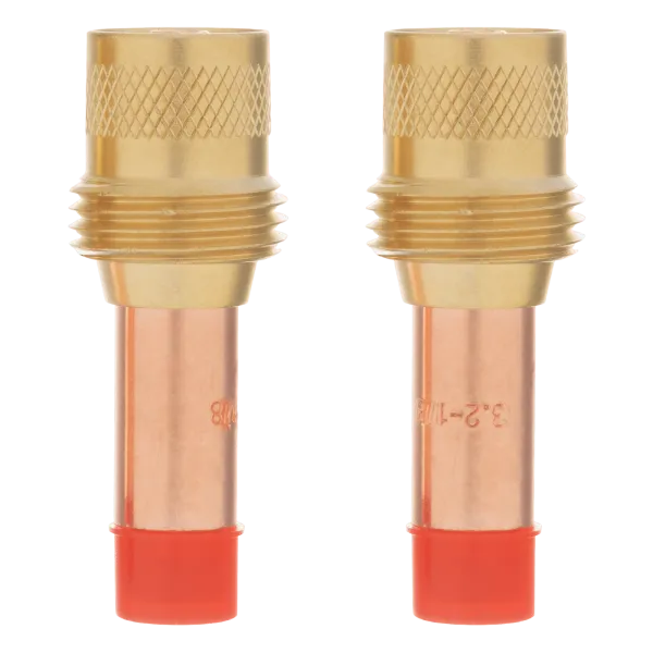 Держатель цанги с газовой линзой для электрода DENZEL 2,4 мм, 2 шт