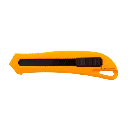 Нож DENZEL 18 мм, сменное лезвие, SK4, облегченный корпус, нажимной фиксатор