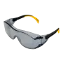 Очки защитные DENZEL открытые, поликарбонатные, увеличенная дымчатая линза, регулируемые дужки