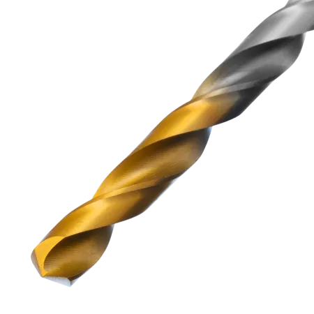 Сверло спиральное по металлу DENZEL 7,0 х 156 мм, Р6М5, Golden Tip, удлиненное