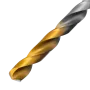 Сверло спиральное по металлу DENZEL 7,0 х 156 мм, Р6М5, Golden Tip, удлиненное