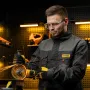 Очки защитные открытые DENZEL поликарбонатные, увеличенная прозрачная линза,  регулируемые дужки