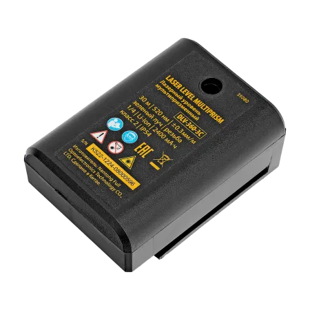 Лазерный уровень мультипризменный DENZEL DLV-360-3C, 30 м, зеленый луч, Li-Ion 2,4 Aч, кейс