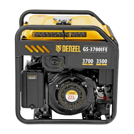 Генератор инверторный DENZEL GS-3700iFE, 3,7 кВт, 230 В, открытый корпус, электростартер
