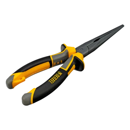 Длинногубцы прямые DENZEL 205 мм, трехкомпонентные рукоятки