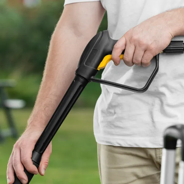 Моечная машина высокого давления DENZEL K 50 Power, 2100 Вт, 150 бар, 600 л/ч, асинхронный двигатель